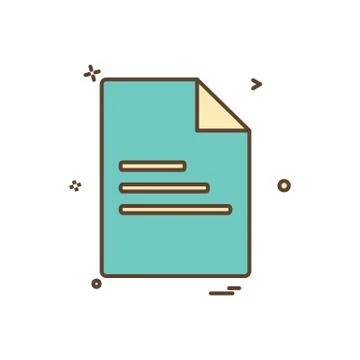 File document office icon vector design Ilustración de archivo