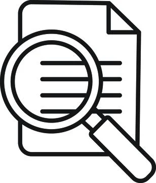 File Document Search Icon Stock Illustration