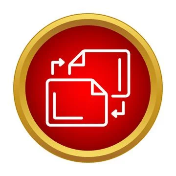 File documents exchanging data transfer arrow icon Stock Illustration