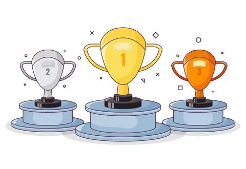 File doodle bubble-note-trophy Stock Illustration