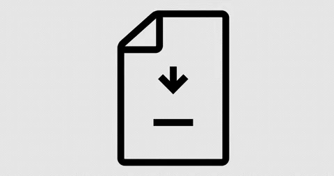 File download animation, linear document icon and downloading process Video stock 274659144
