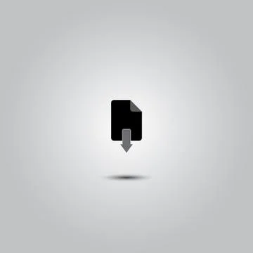 File download icon Stock Illustration