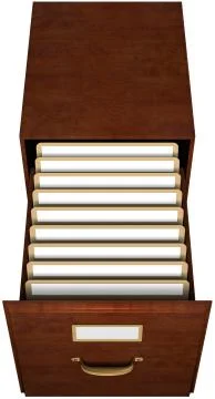 File drawer Foto stock