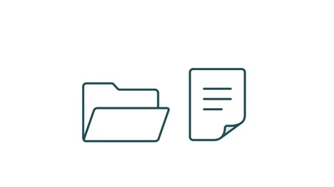 File drop into folder Vídeo Stock 342491115