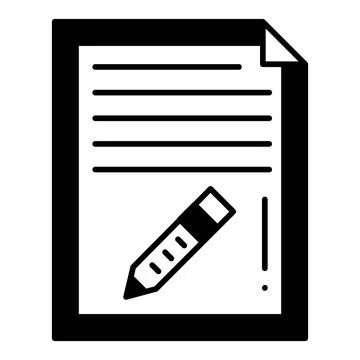 File edit dualtone icon Illustrazione stock