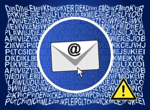 File Encrypting Virus Stock Illustration