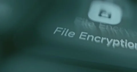File Encryption, encoding files for data protection Video stock 313352649