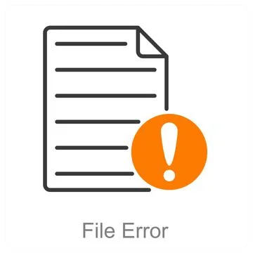 File Error Stock Illustration