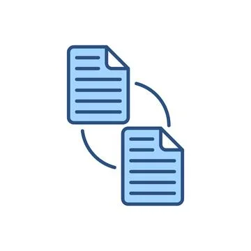 File Exchange related vector icon Stock Illustration