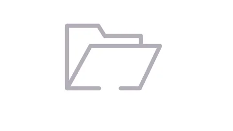 File explorer icon featuring a star, symbolizing favorites or important files Video stock 334834138