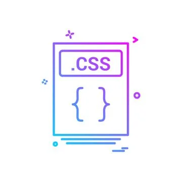 File files css icon vector design Ilustración de archivo