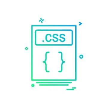 File files css icon vector design Stockillustratie