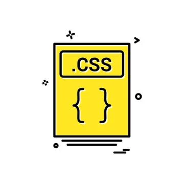File files css icon vector design Ilustración de archivo