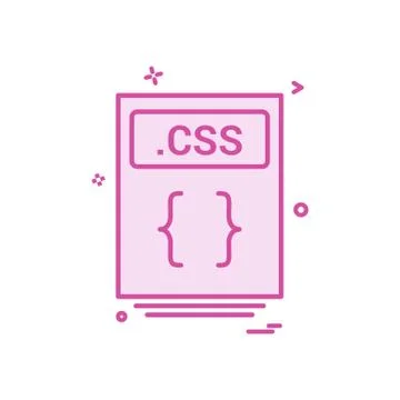 File files css icon vector design Stockillustratie