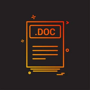 File files doc icon vector design 库存插图