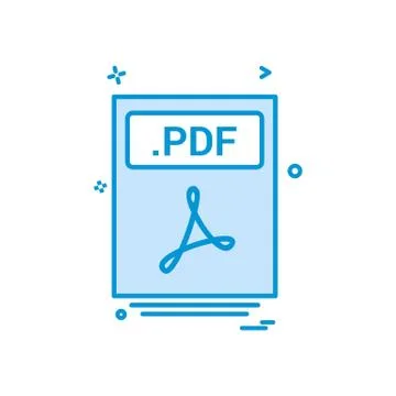 File files pdf icon vector design Stock Illustration