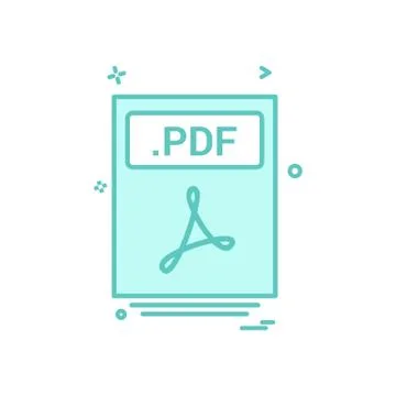 File files pdf icon vector design Stock Illustration