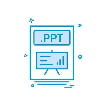 File files ppt icon vector design 스톡 일러스트