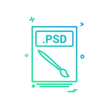 File files psd icon vector design 库存插图