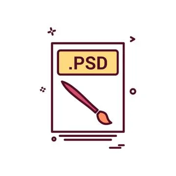File files psd icon vector design 스톡 일러스트