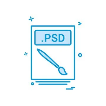 File files psd icon vector design Stockillustratie