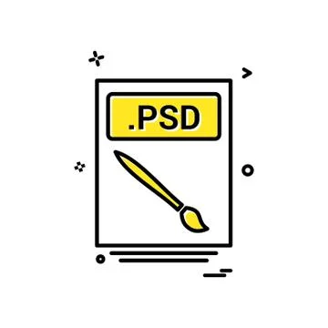 File files psd icon vector design Stockillustratie