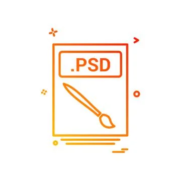 File files psd icon vector design Ilustración de archivo