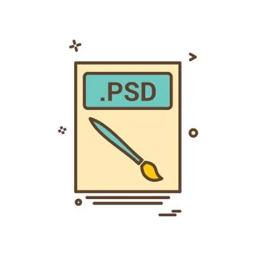 File files psd icon vector design Ilustración de archivo