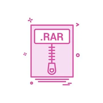 File files rar icon vector design 스톡 일러스트