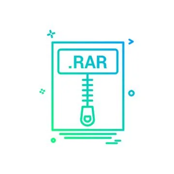 File files rar icon vector design Stockillustratie