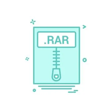 File files rar icon vector design 스톡 일러스트