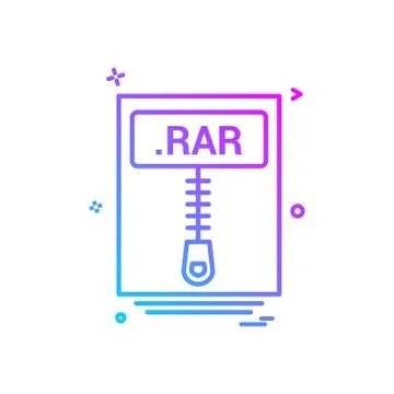 File files rar icon vector design Illustrazione stock