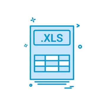 File files xls icon vector design 스톡 일러스트