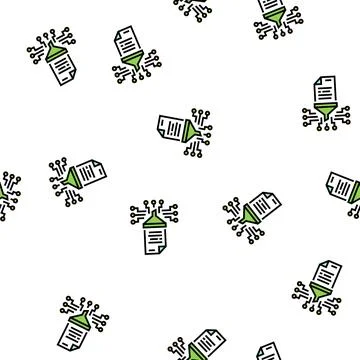 File filtration vector seamless pattern sign 库存插图