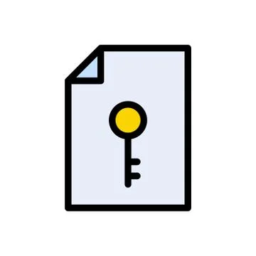 File flat color icon Stock Illustration