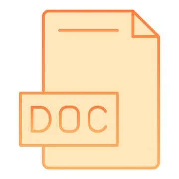 File flat icon. Paper page vector illustration isolated on white. Document 스톡 일러스트