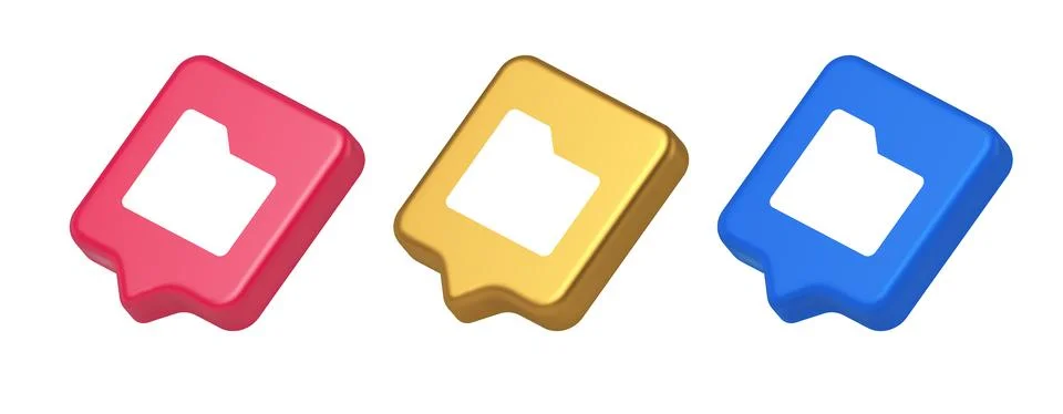 File folder archive directory button cyberspace digital document storage orga Stock Illustration