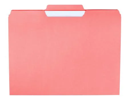 File folder for compiling info on various subjects Stock Photos