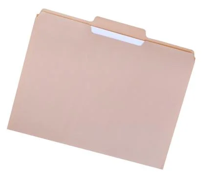 File folder for compiling info on various subjects Stock Photos
