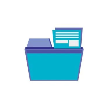 File folder document icon Stock Illustration
