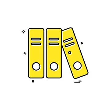 File folder document icon vector design Stock Illustration