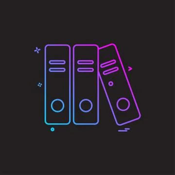 File folder document icon vector design Stock-Illustration