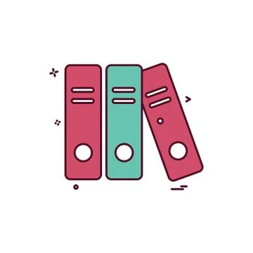 File folder document icon vector design Stock Illustration