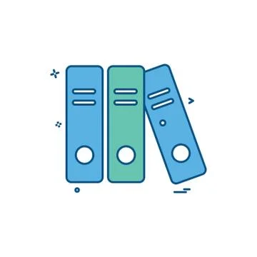 File folder document icon vector design Illustrazione stock