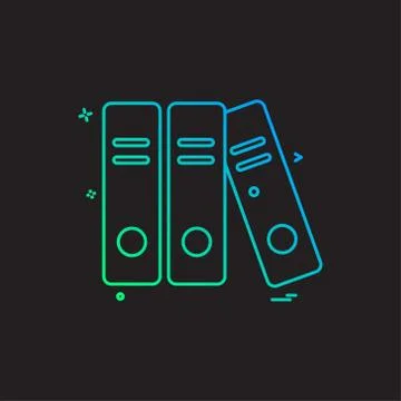 File folder document icon vector design Stock Illustration