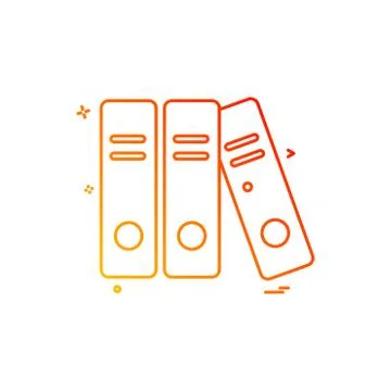 File folder document icon vector design Illustrazione stock