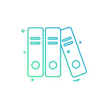 File folder document icon vector design Stock Illustration