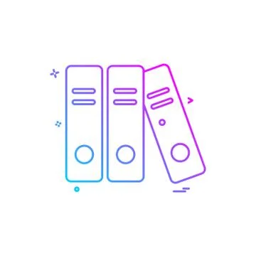 File folder document icon vector design Stock Illustration