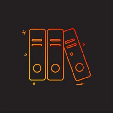 File folder document icon vector design Stock Illustration