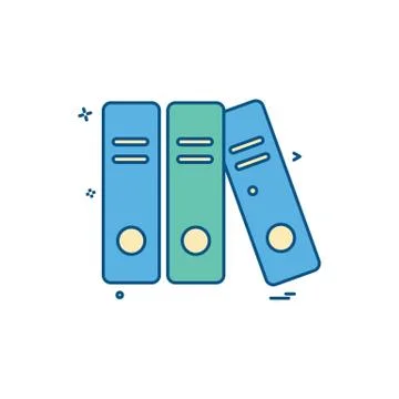 File folder document icon vector design Stock Illustration